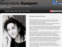 Tablet Screenshot of mariececilegueguen.fr